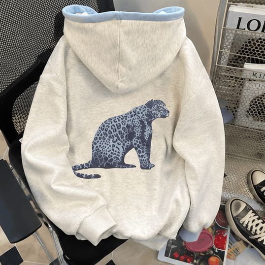 🍒 Sweat Femme à Imprimé Cerises – Coupe Oversize & Style Casual Tendance VELICYA