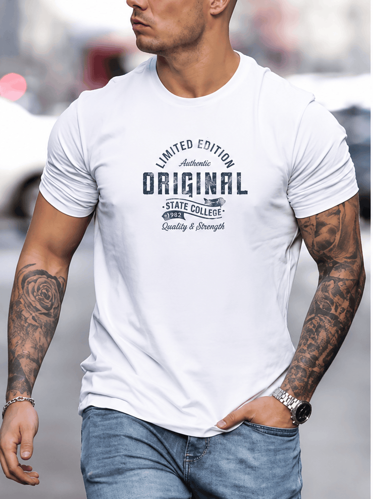 T-Shirt Homme 100 % Coton – Slim Fit, Col Rond & Style Casual Essentiel VELICYA