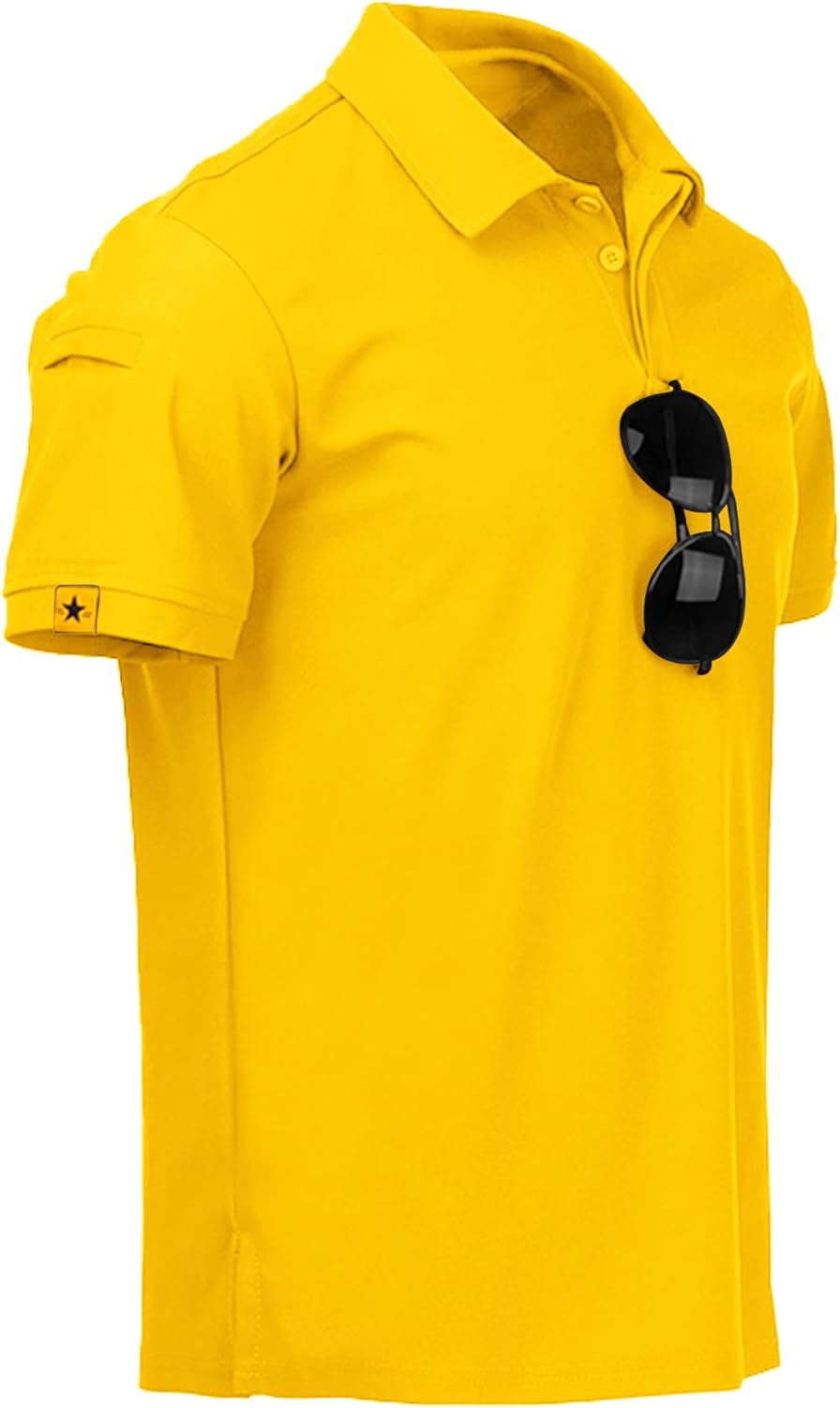 ZITY Polo de sport tactique à manches courtes pour homme – Polo athlétique style golf, élégant et décontracté pour le quotidien VELICYA