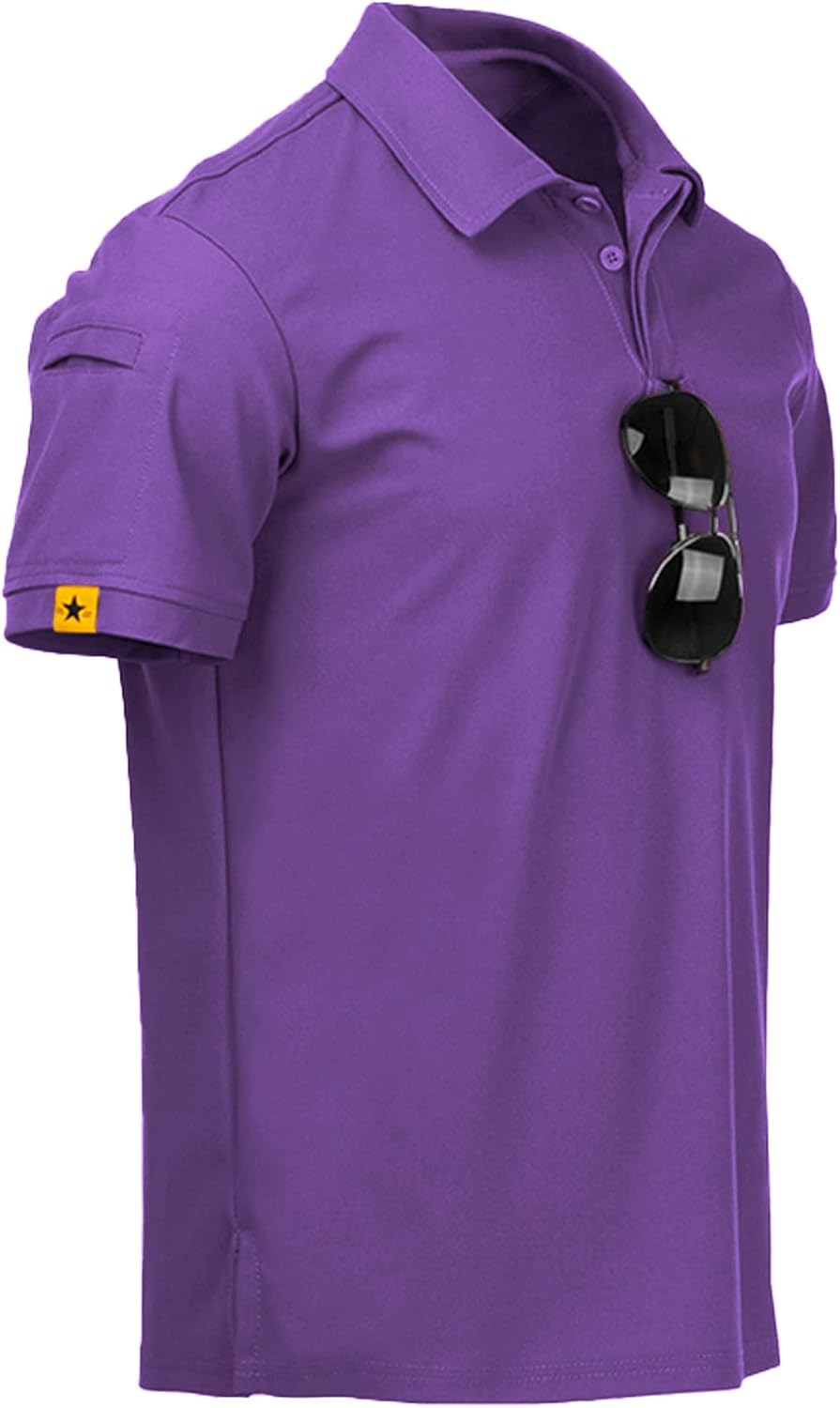 ZITY Polo de sport tactique à manches courtes pour homme – Polo athlétique style golf, élégant et décontracté pour le quotidien VELICYA