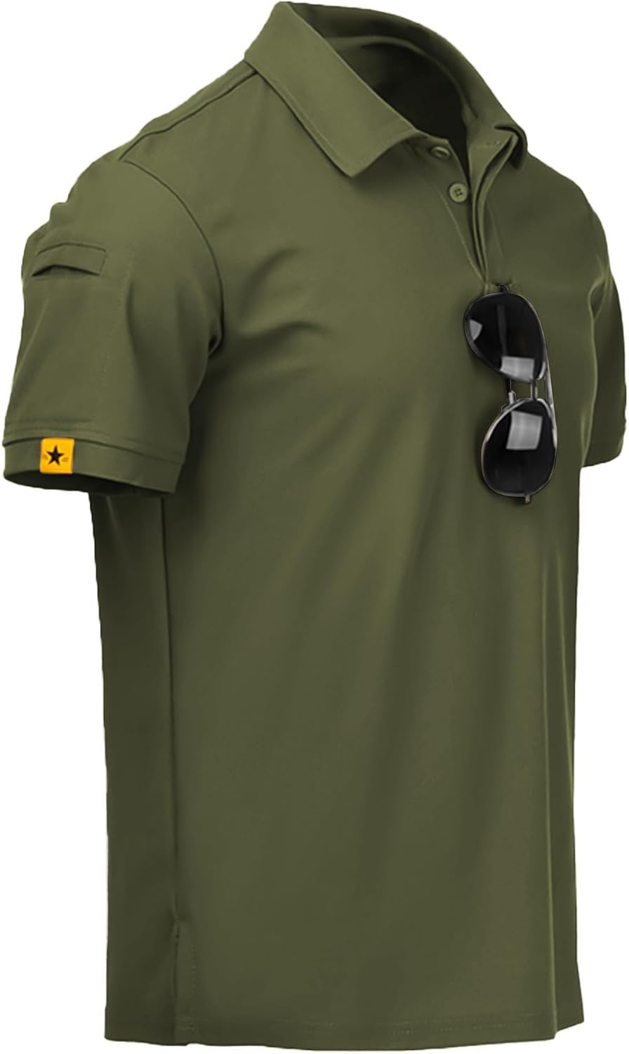 ZITY Polo de sport tactique à manches courtes pour homme – Polo athlétique style golf, élégant et décontracté pour le quotidien VELICYA