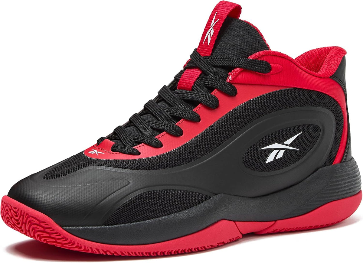Reebok Open Gym High Top – Chaussures Basketball Homme Blanc, Noir & Argent