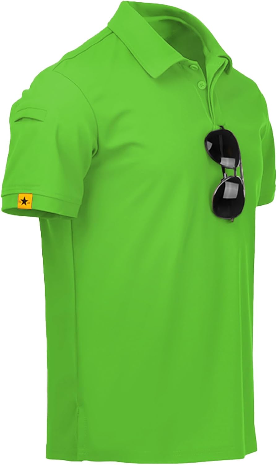 ZITY Polo de sport tactique à manches courtes pour homme – Polo athlétique style golf, élégant et décontracté pour le quotidien VELICYA