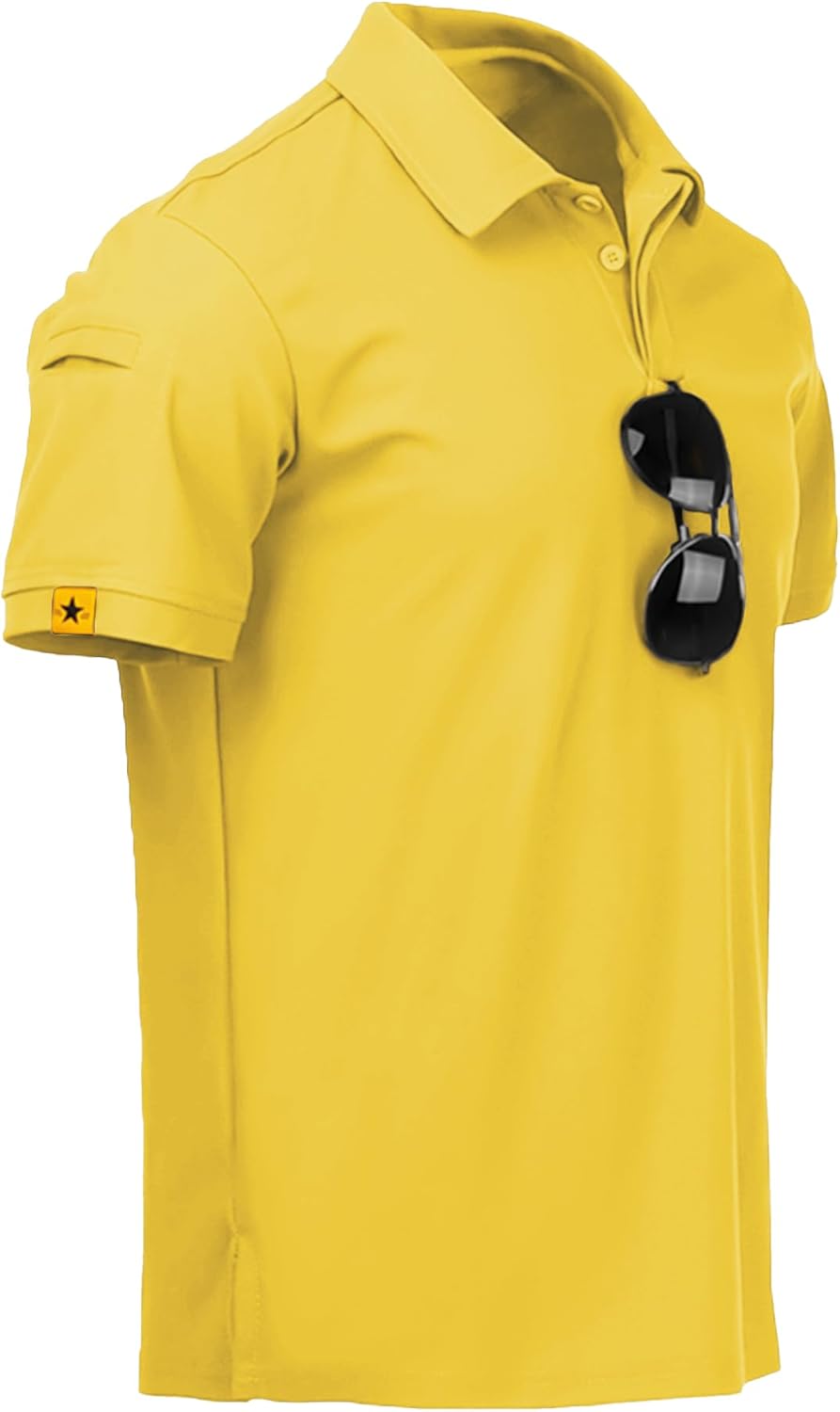 ZITY Polo de sport tactique à manches courtes pour homme – Polo athlétique style golf, élégant et décontracté pour le quotidien VELICYA
