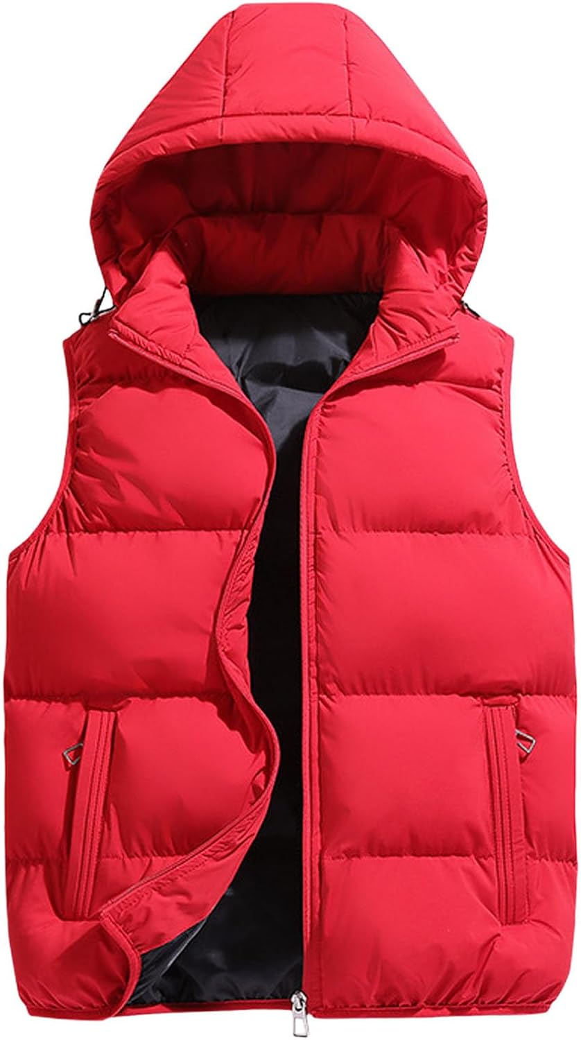 Doudoune Sans Manches Homme à Capuche – Gilet Chaud, Léger & Zippé pour l’Hiver