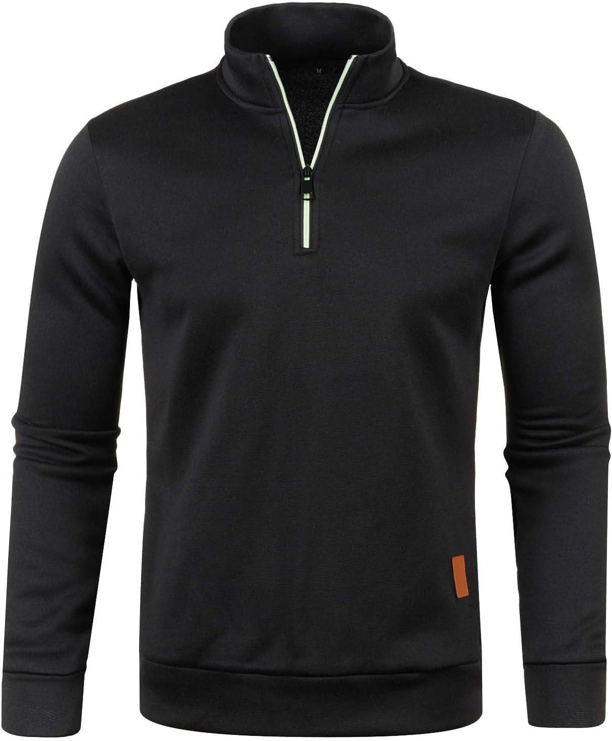 Pull trucker homme zippé à col montant, style casual
