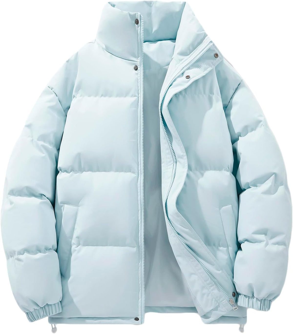 Doudoune matelassée d'hiver pour homme – Manteau chaud, épais et coupe-vent – Style outdoor et randonnée
