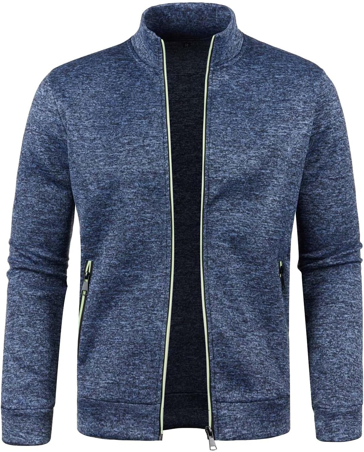 Gilet homme POIUIYQA zippé à col montant