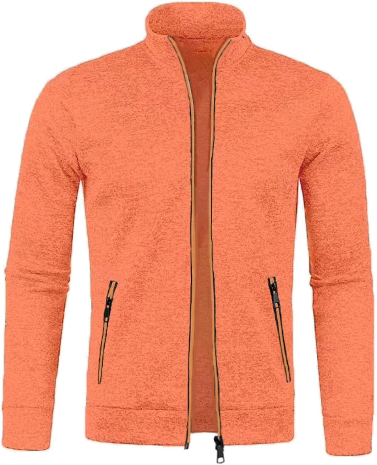 Gilet homme POIUIYQA zippé à col montant