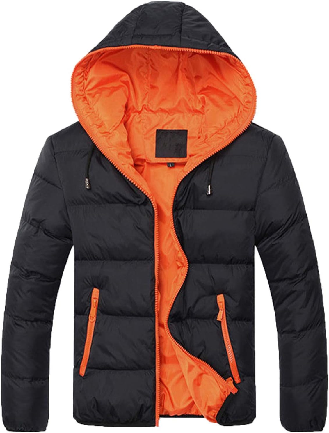 Doudoune légère à capuche pour homme – Veste chaude de randonnée et plein air avec poches zippées