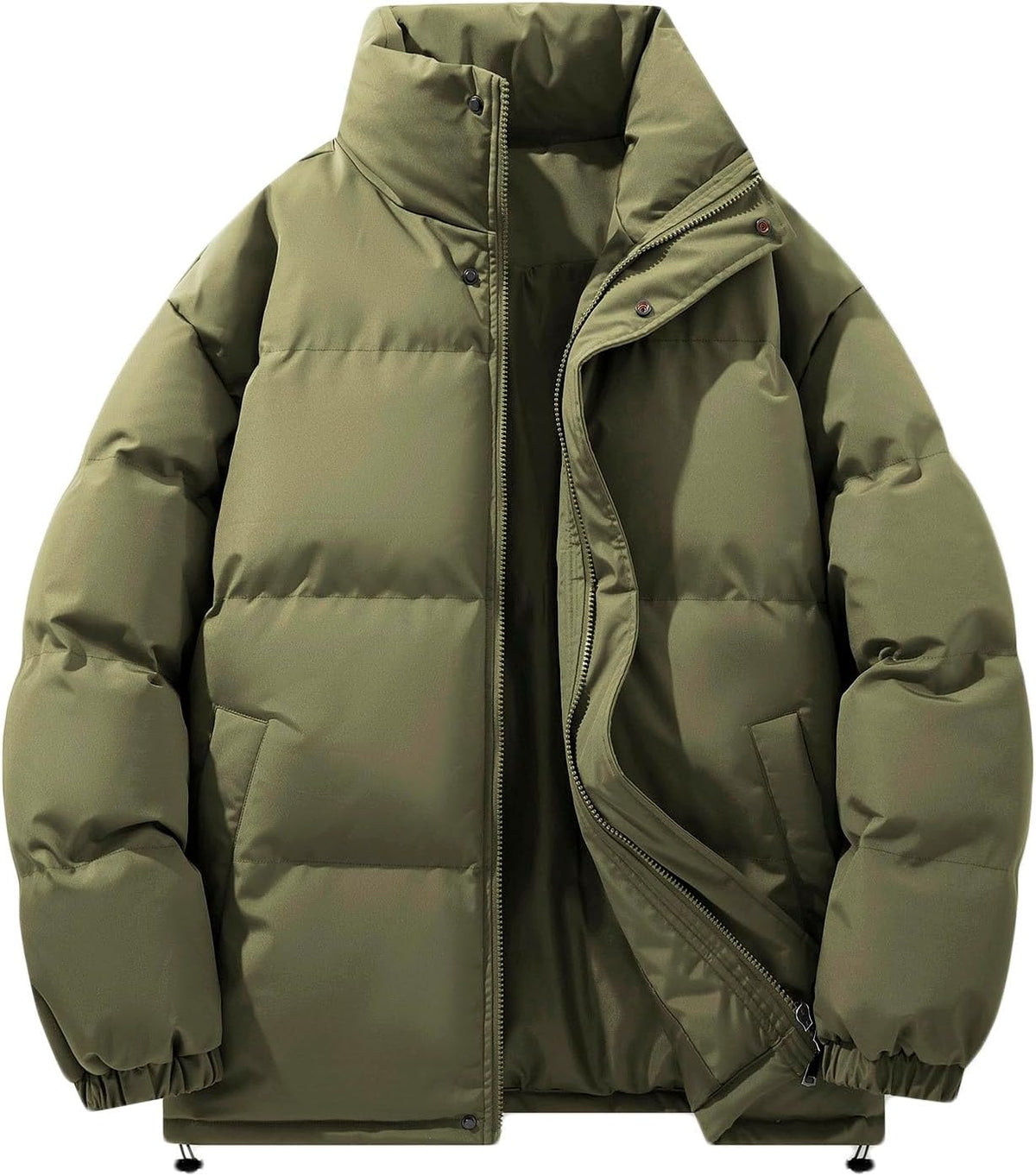 Doudoune matelassée d'hiver pour homme – Manteau chaud, épais et coupe-vent – Style outdoor et randonnée