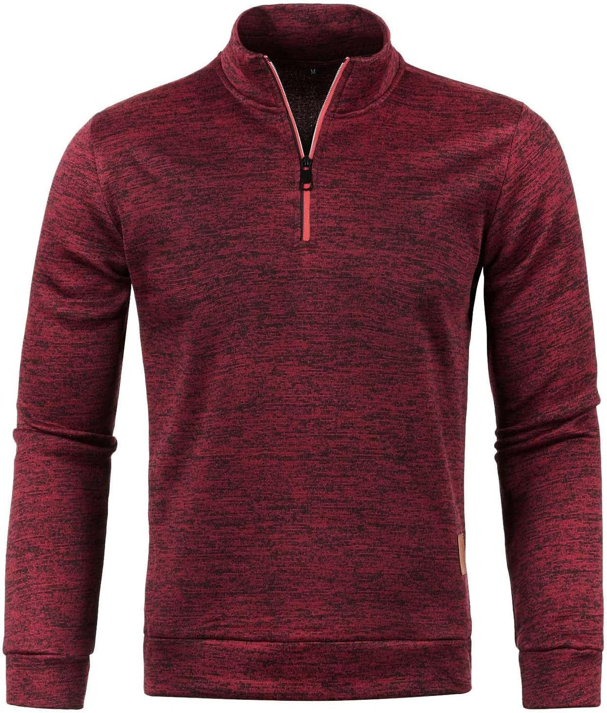 Pull trucker homme zippé à col montant, style casual