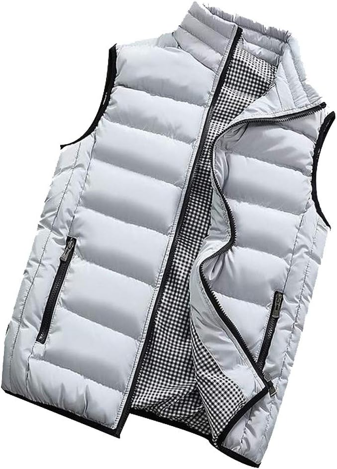Doudoune Sans Manches Homme Ultra-Légère – Gilet Matelassé Chaud & Zippé