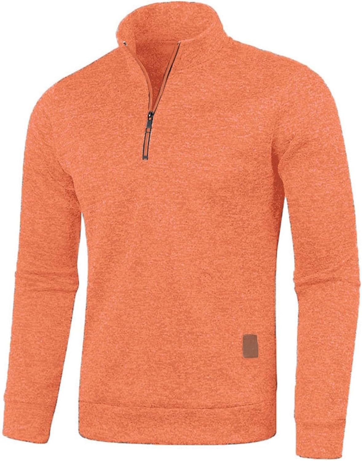 Pull trucker homme zippé à col montant, style casual