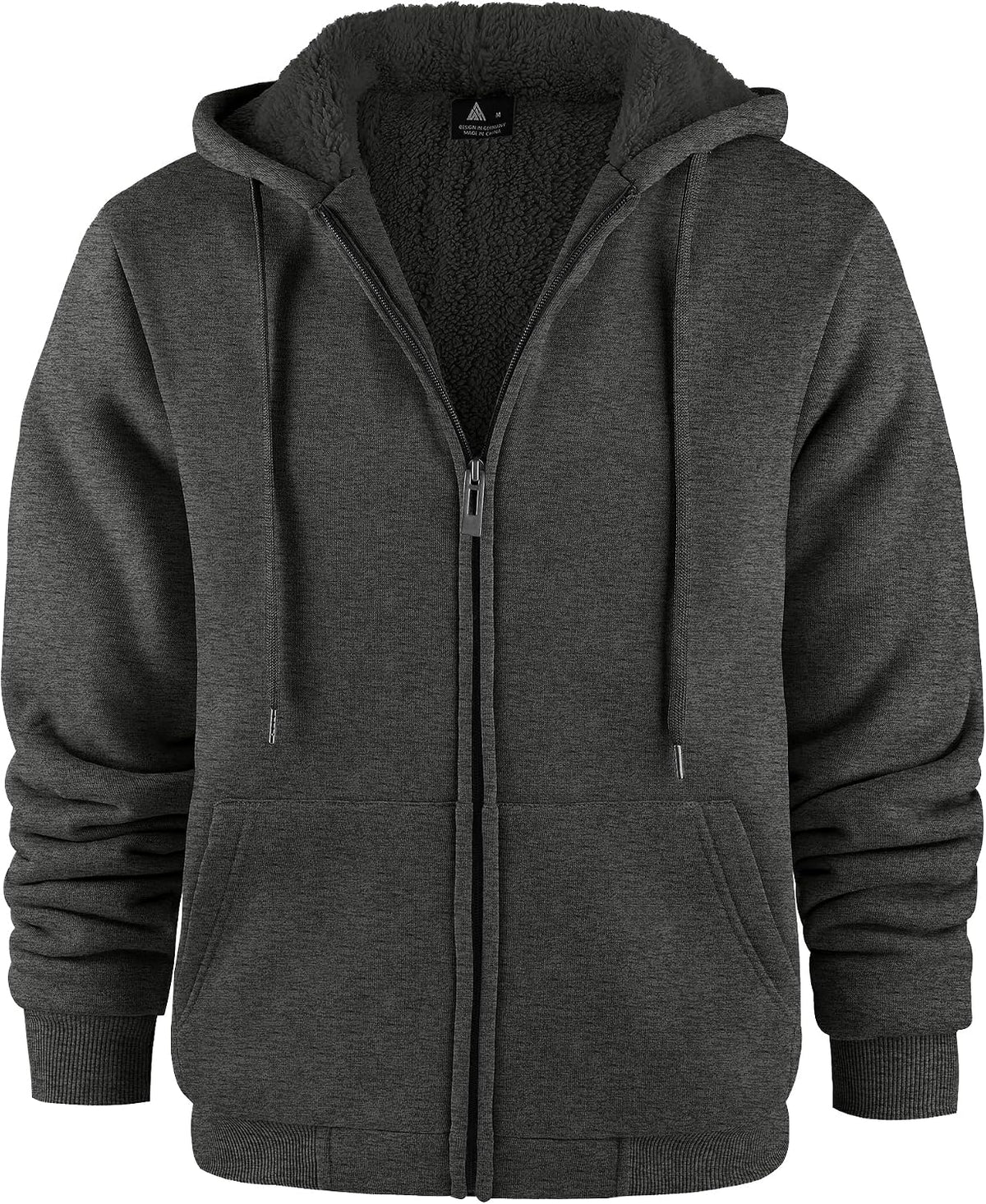Sweat à capuche zippé homme JACKETOWN – doublé et chaud