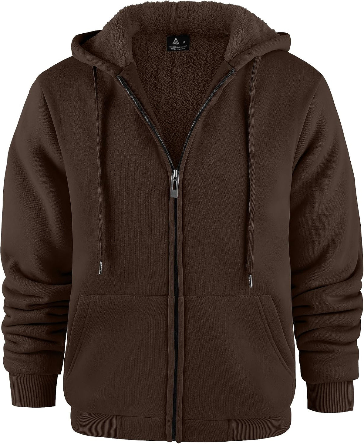 Sweat à capuche zippé homme JACKETOWN – doublé et chaud