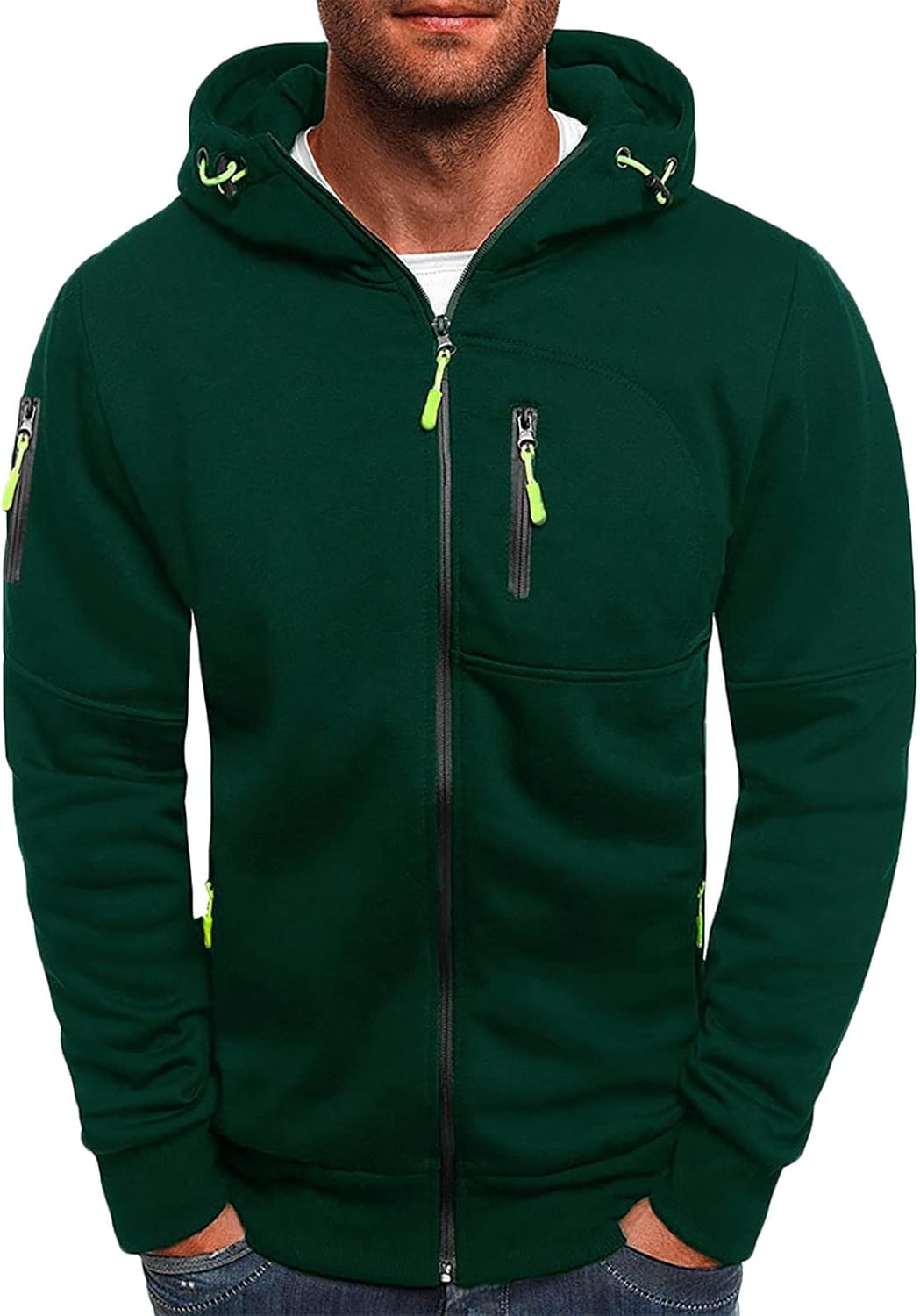 Sweat à capuche zippé homme HAOLEI – Style sportswear