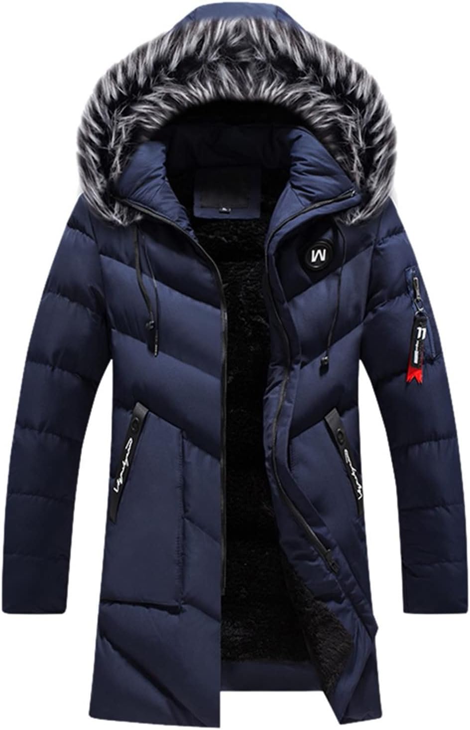KINKOCCL – Veste Homme avec Fourrure – Blouson Décontracté, Chaud & Tendance