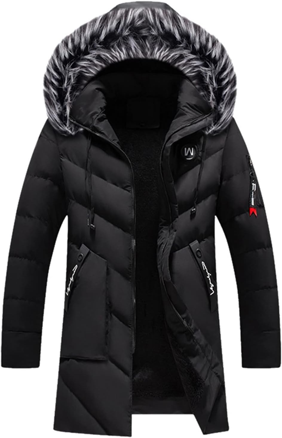 KINKOCCL – Veste Homme avec Fourrure – Blouson Décontracté, Chaud & Tendance