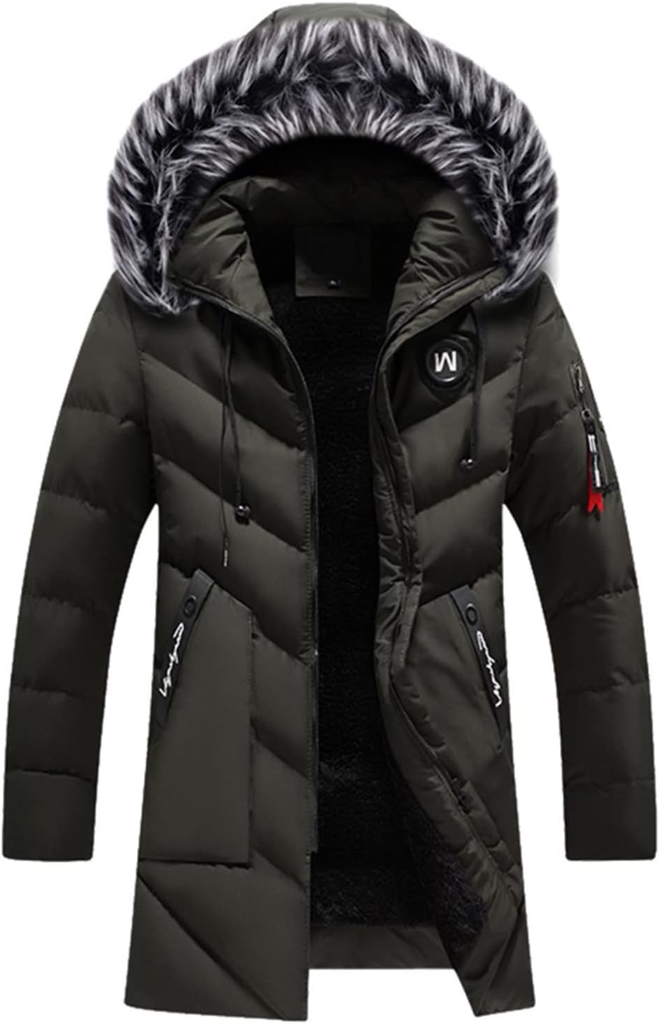 KINKOCCL – Veste Homme avec Fourrure – Blouson Décontracté, Chaud & Tendance