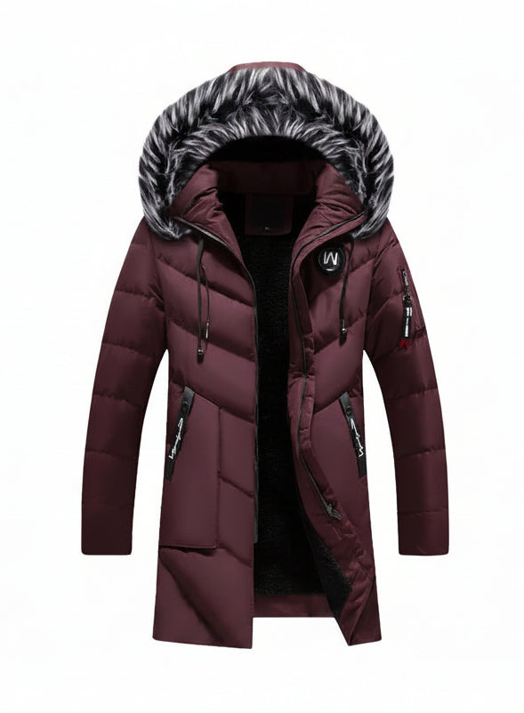 KINKOCCL – Veste Homme avec Fourrure – Blouson Décontracté, Chaud & Tendance