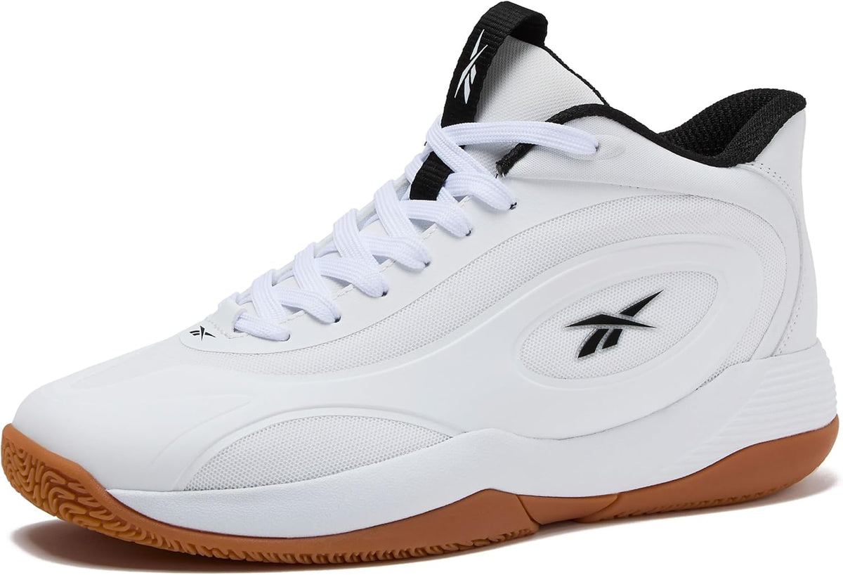 Reebok Open Gym High Top – Chaussures Basketball Homme Blanc, Noir & Argent