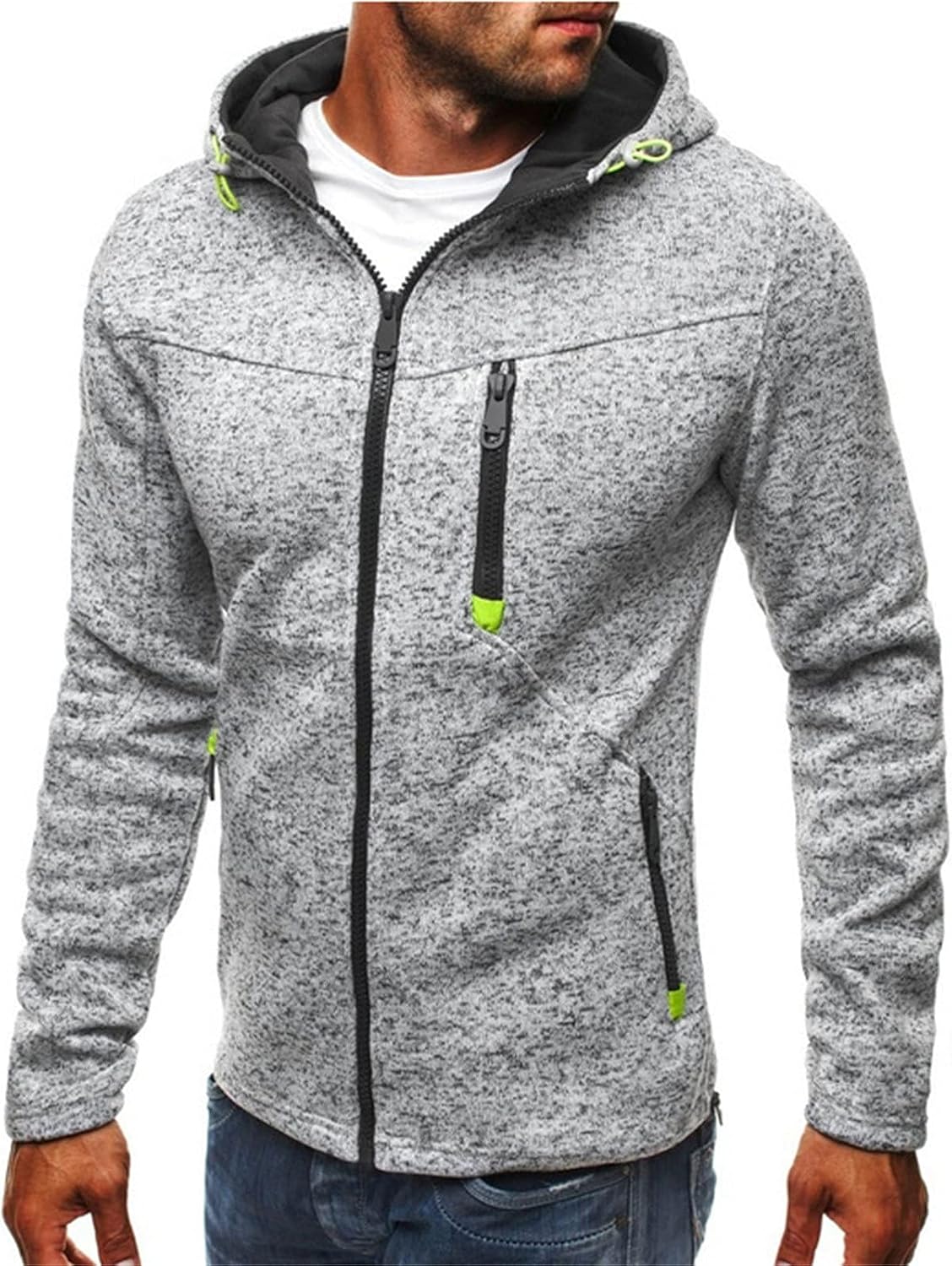 Sweat à capuche zippé homme HAOLEI – Style sportswear