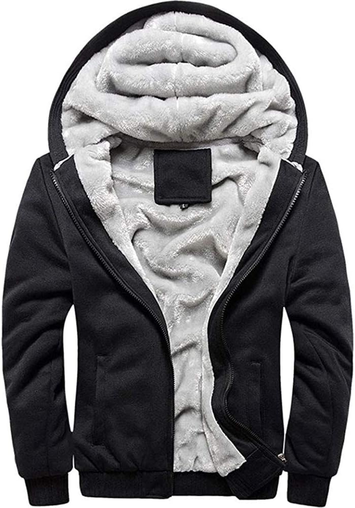 LBL – Veste Homme Épaisse à Capuche – Blouson Manches Longues, Décontracté & Urbain