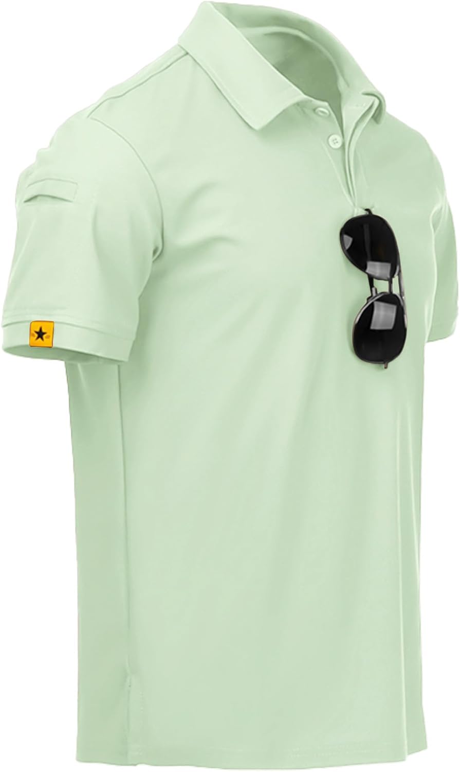 ZITY Polo de sport tactique à manches courtes pour homme – Polo athlétique style golf, élégant et décontracté pour le quotidien VELICYA
