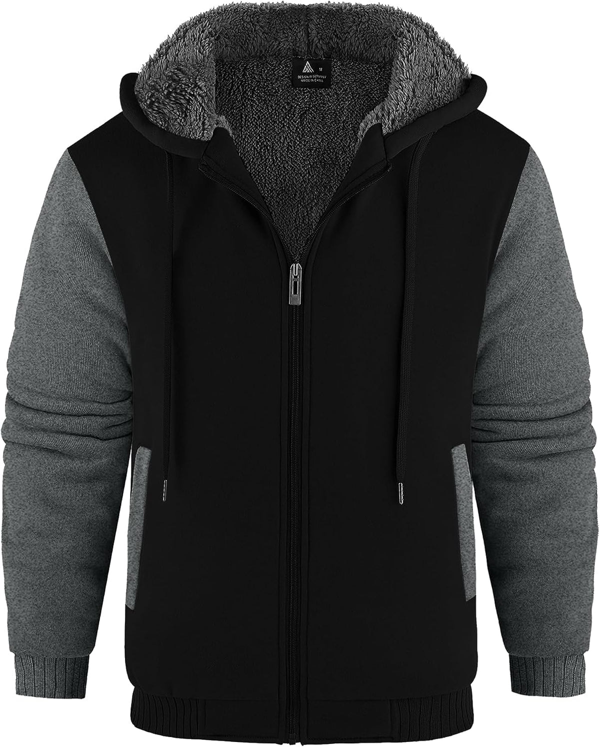 Sweat à capuche zippé homme JACKETOWN – doublé et chaud