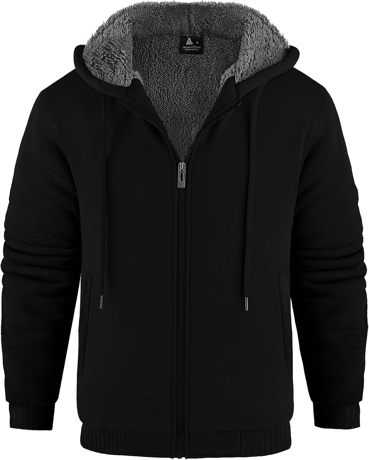 Sweat à capuche zippé homme JACKETOWN – doublé et chaud