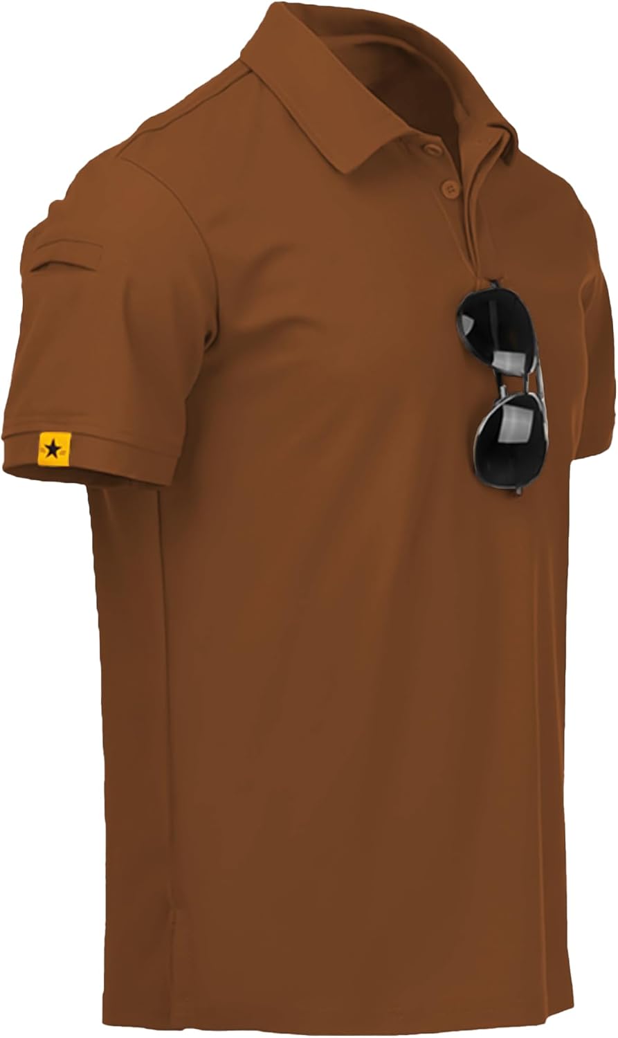 ZITY Polo de sport tactique à manches courtes pour homme – Polo athlétique style golf, élégant et décontracté pour le quotidien VELICYA