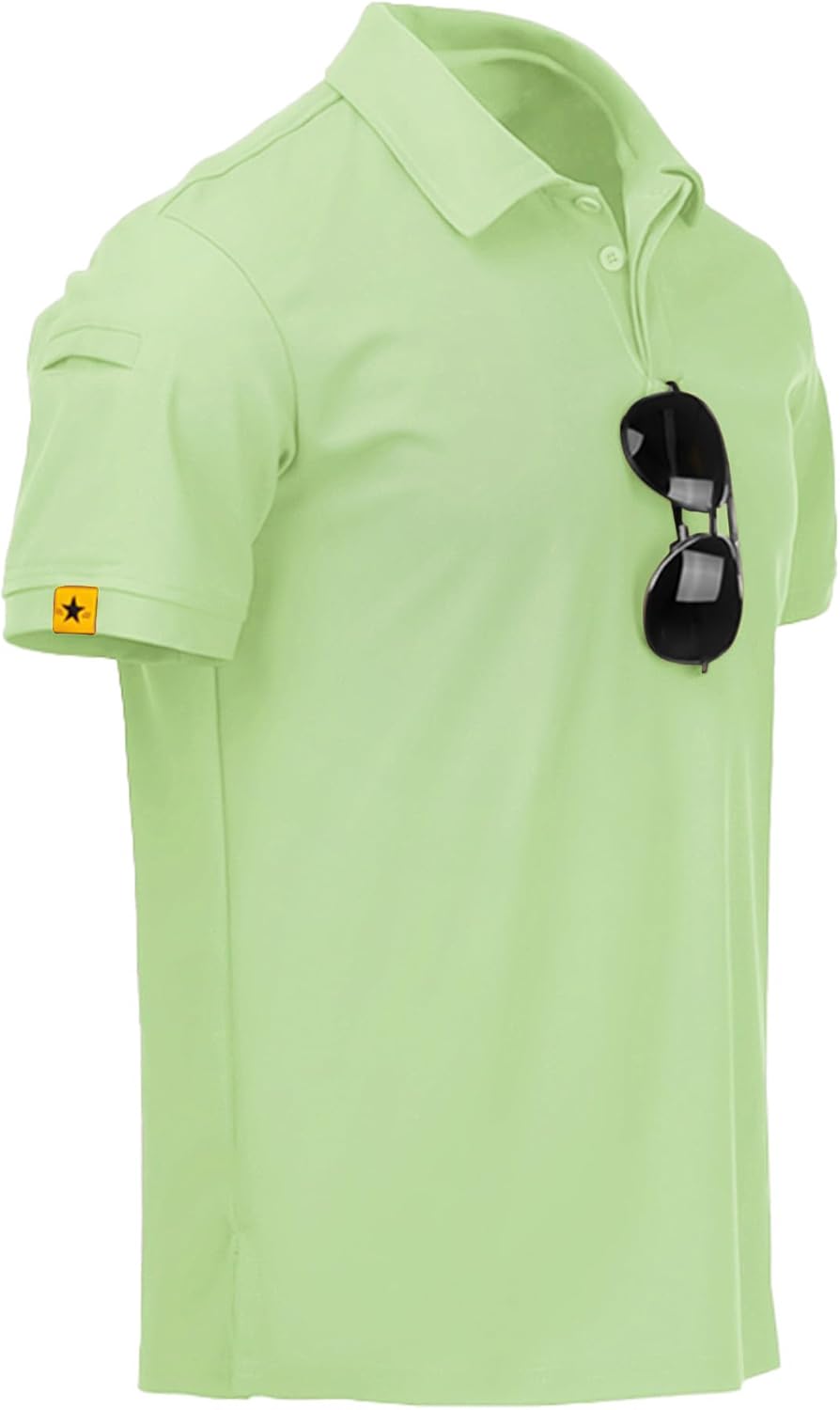 ZITY Polo de sport tactique à manches courtes pour homme – Polo athlétique style golf, élégant et décontracté pour le quotidien VELICYA