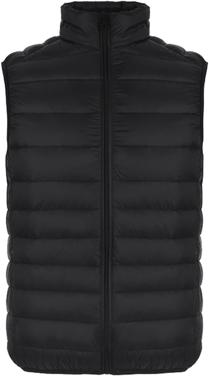 Doudoune sans manches légère et matelassée pour homme – Gilet chaud outdoor automne-hiver