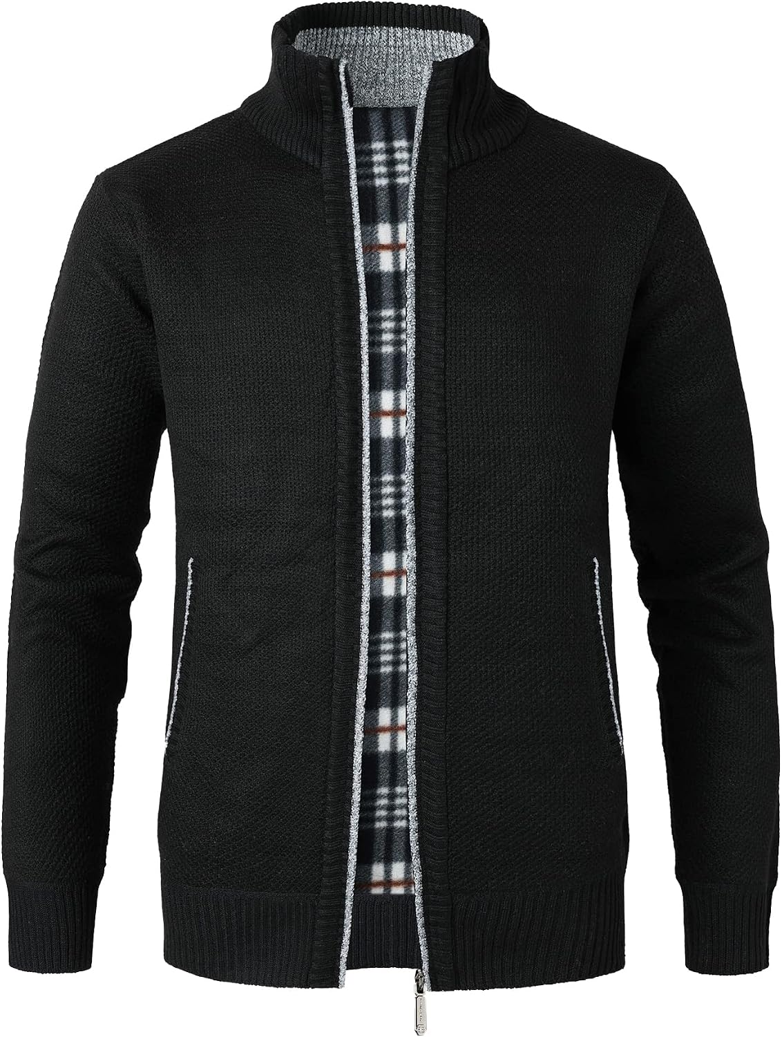 Cardigan homme Btmpmcs – Grosse maille et col zippé