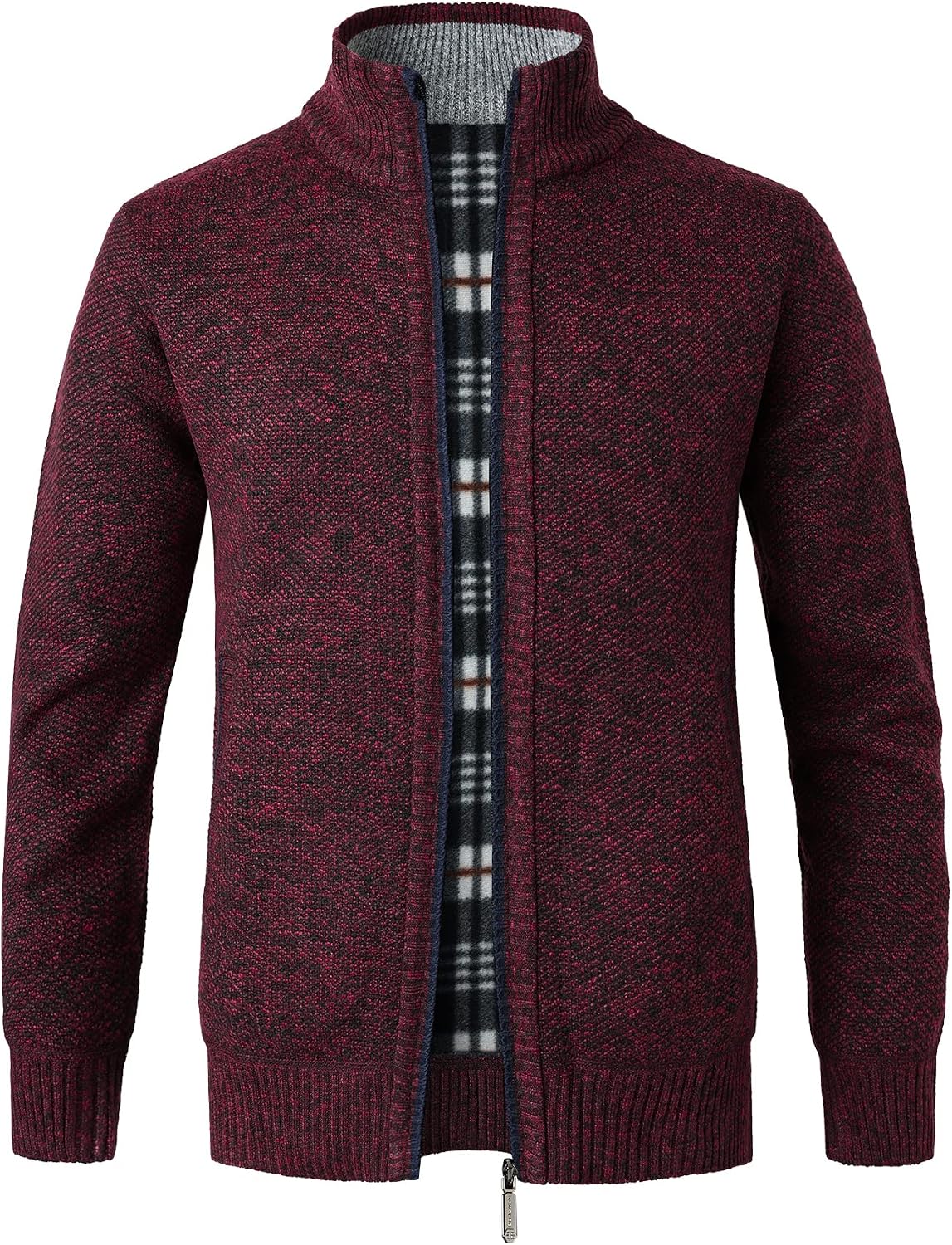 Cardigan homme Btmpmcs – Grosse maille et col zippé