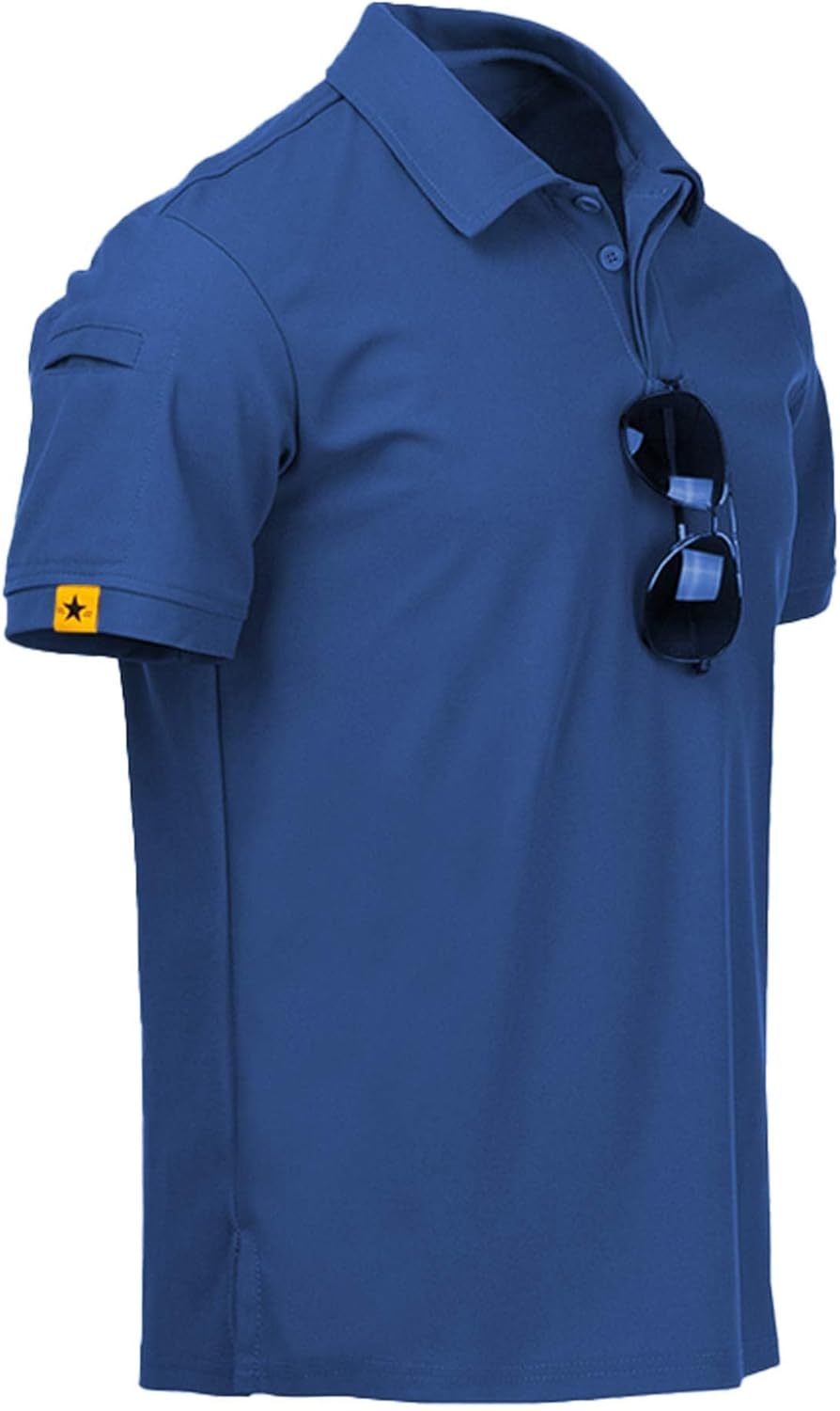 ZITY Polo de sport tactique à manches courtes pour homme – Polo athlétique style golf, élégant et décontracté pour le quotidien VELICYA