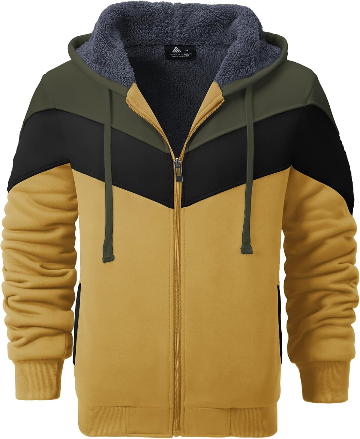 Sweat à capuche zippé homme JACKETOWN – doublé et chaud