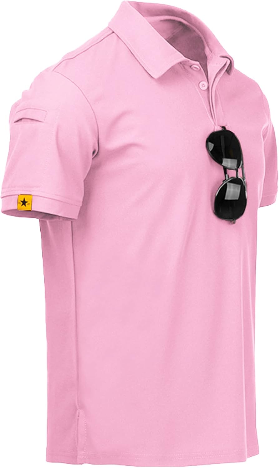 ZITY Polo de sport tactique à manches courtes pour homme – Polo athlétique style golf, élégant et décontracté pour le quotidien VELICYA