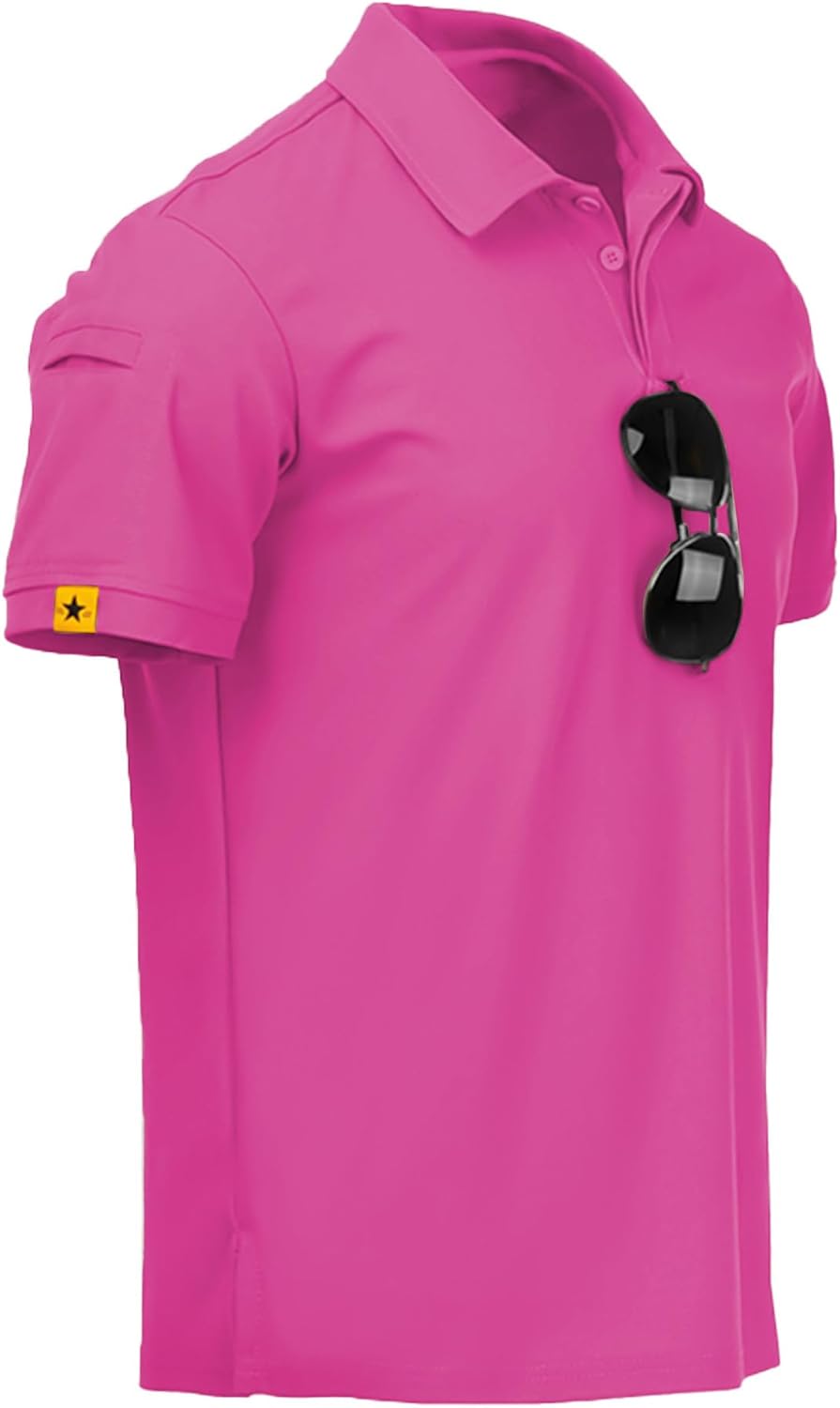 ZITY Polo de sport tactique à manches courtes pour homme – Polo athlétique style golf, élégant et décontracté pour le quotidien VELICYA