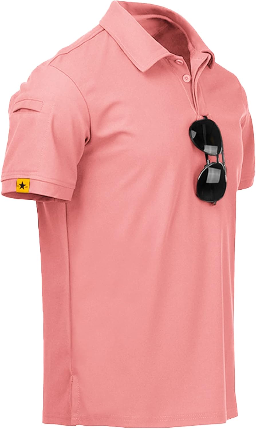 ZITY Polo de sport tactique à manches courtes pour homme – Polo athlétique style golf, élégant et décontracté pour le quotidien VELICYA
