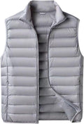 Doudoune sans manches ultra-légère pour homme – Gilet matelassé chaud et zippé style travail