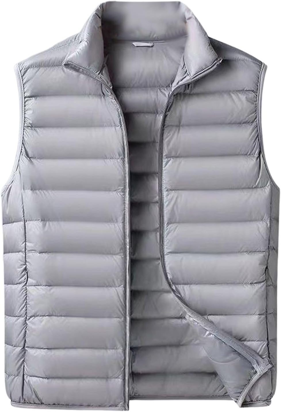 Doudoune sans manches ultra-légère pour homme – Gilet matelassé chaud et zippé style travail
