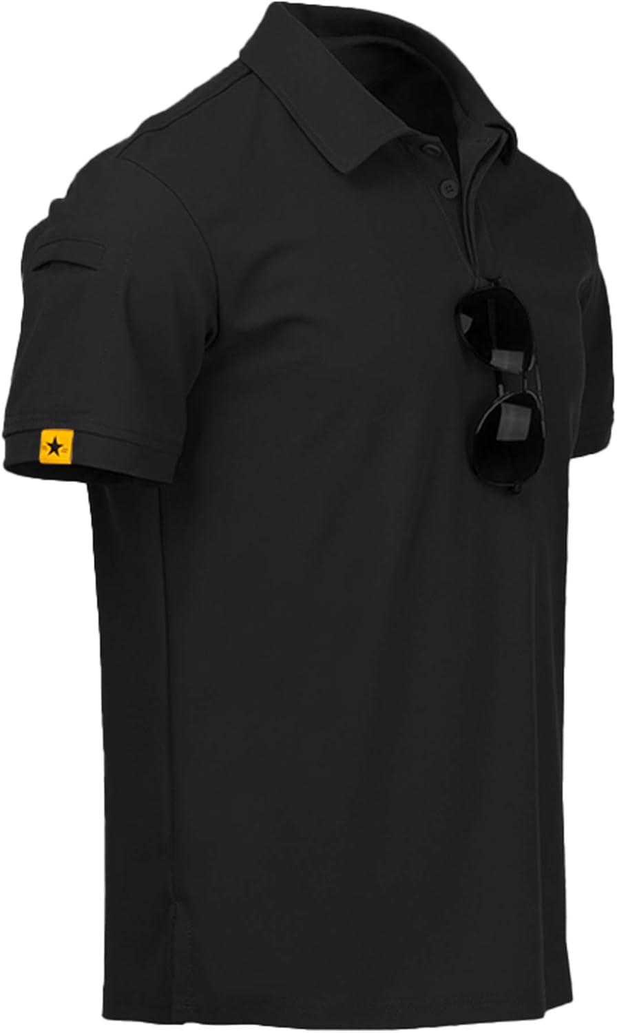 ZITY Polo de sport tactique à manches courtes pour homme – Polo athlétique style golf, élégant et décontracté pour le quotidien VELICYA