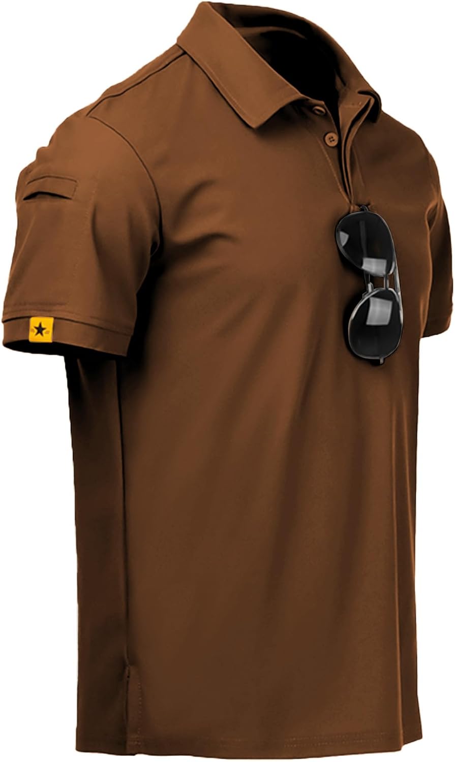 ZITY Polo de sport tactique à manches courtes pour homme – Polo athlétique style golf, élégant et décontracté pour le quotidien VELICYA