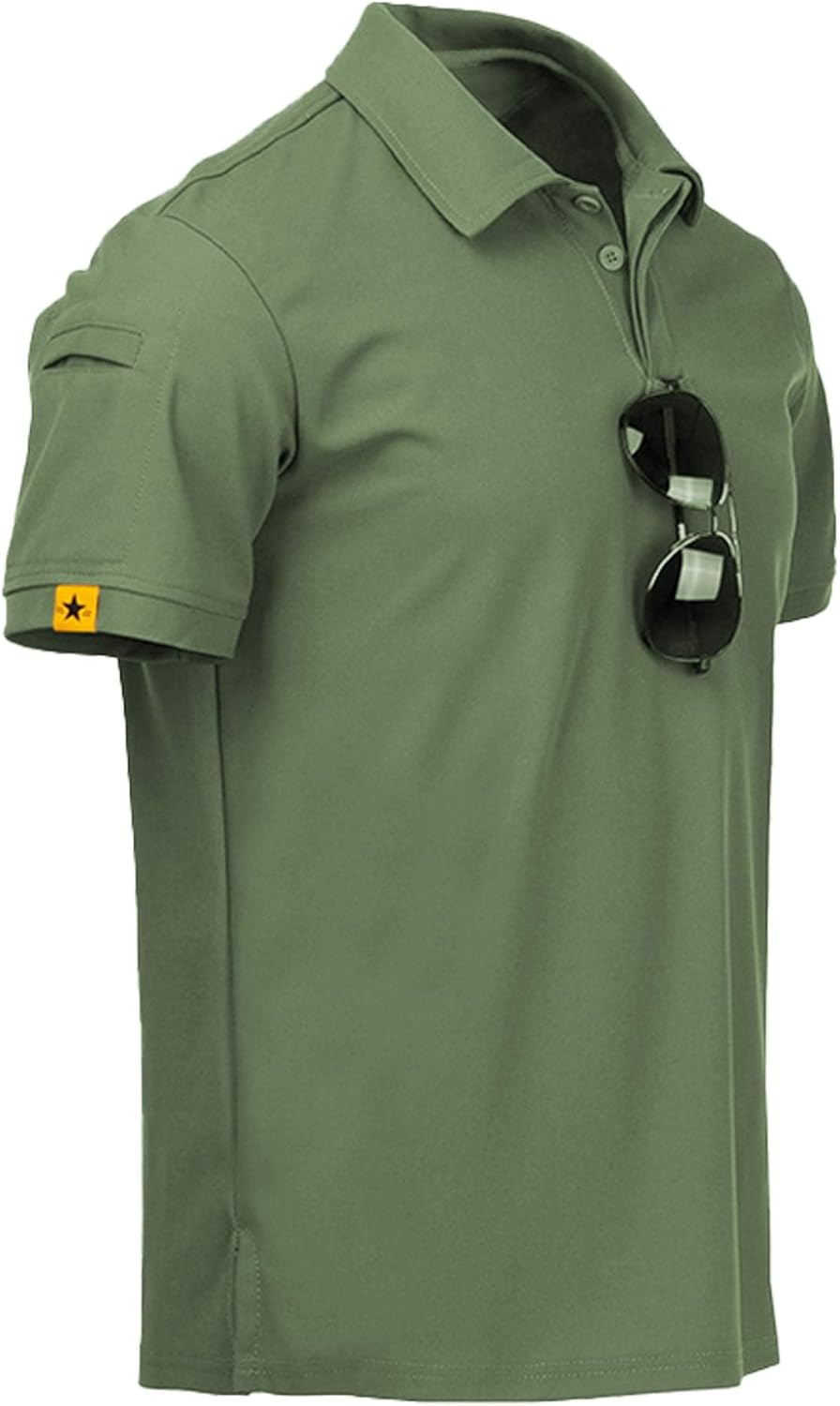 ZITY Polo de sport tactique à manches courtes pour homme – Polo athlétique style golf, élégant et décontracté pour le quotidien VELICYA