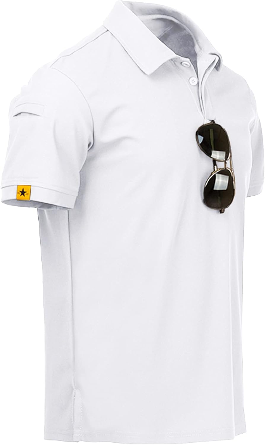 ZITY Polo de sport tactique à manches courtes pour homme – Polo athlétique style golf, élégant et décontracté pour le quotidien VELICYA