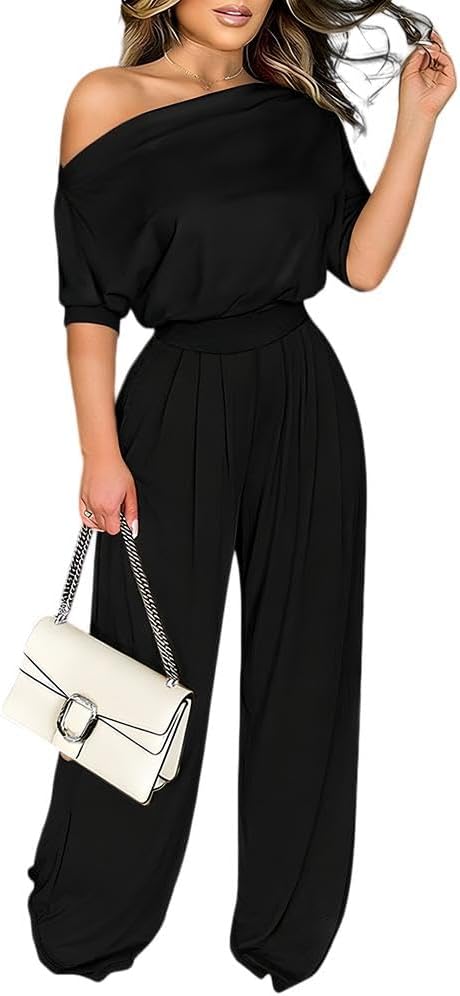 ✨ ChicMe Couture – Combinaison Femme Épaules Dénudées, Élégante & Glamour