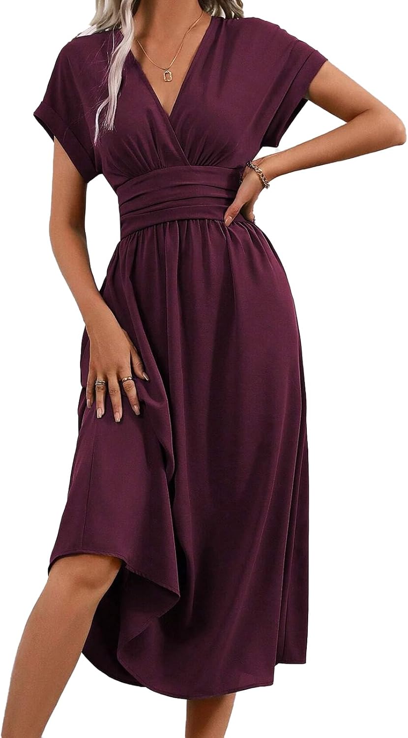Robe longue LIAMERHE – Col V et coupe ligne A