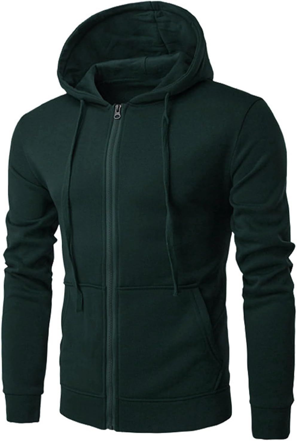 Susenstone – Sweat à Capuche Homme Grande Taille – Cardigan Sportswear Uni avec Poche